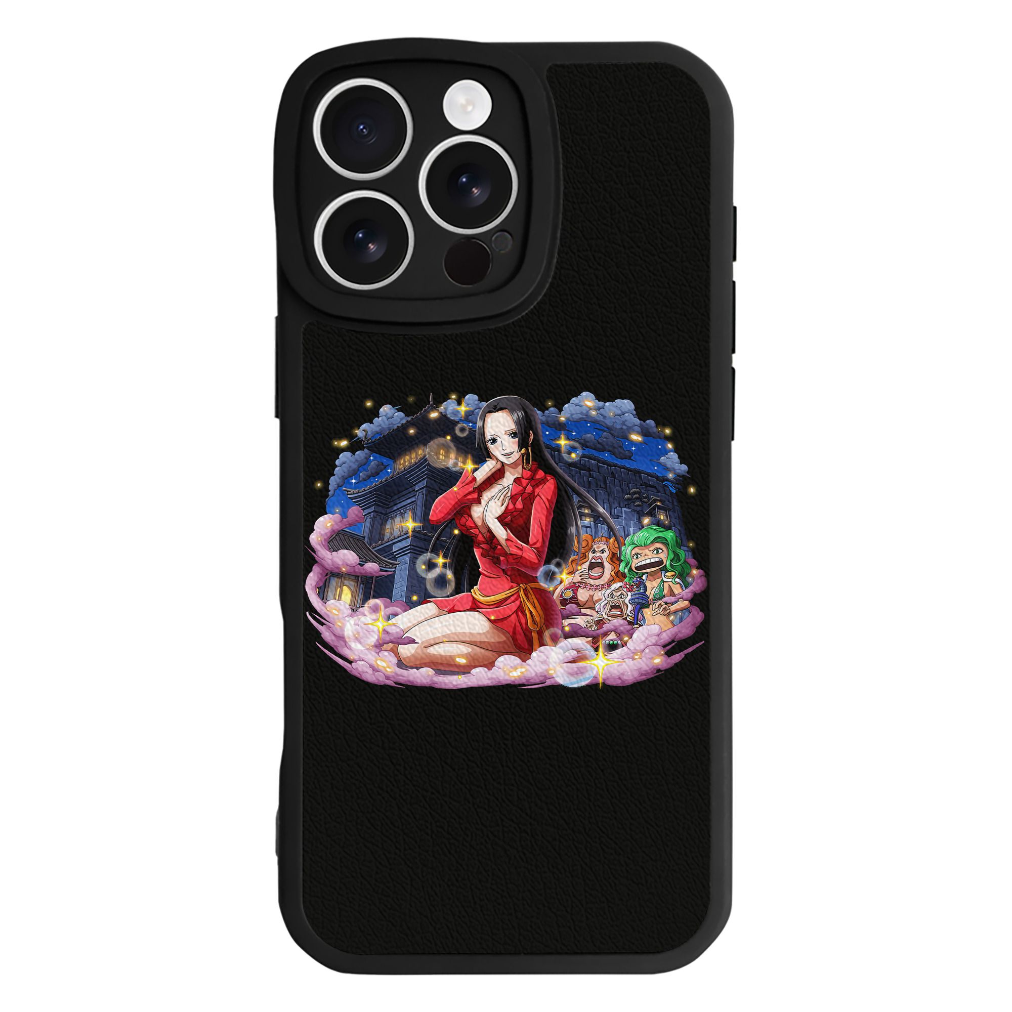 （画像用） ワンピース ボア・ハンコック ONE PIECE Boa·Hancock 【iPhone 16シリーズ対応】シリコンスマホケース（レザー調） 材質：シリコン